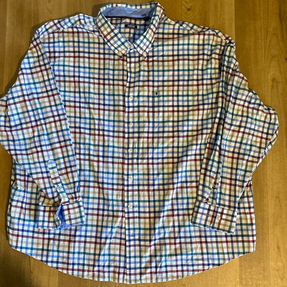 Izod long sleeve button down top.